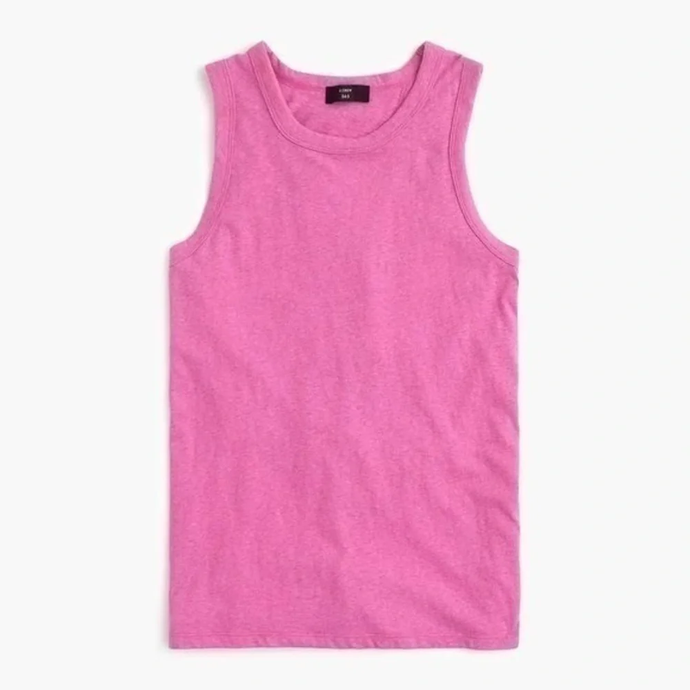 J.CREW WOMEN'S HEATHER PINK SLEEVELESS SOFT TIE-BACK TANK TOP Sz XS